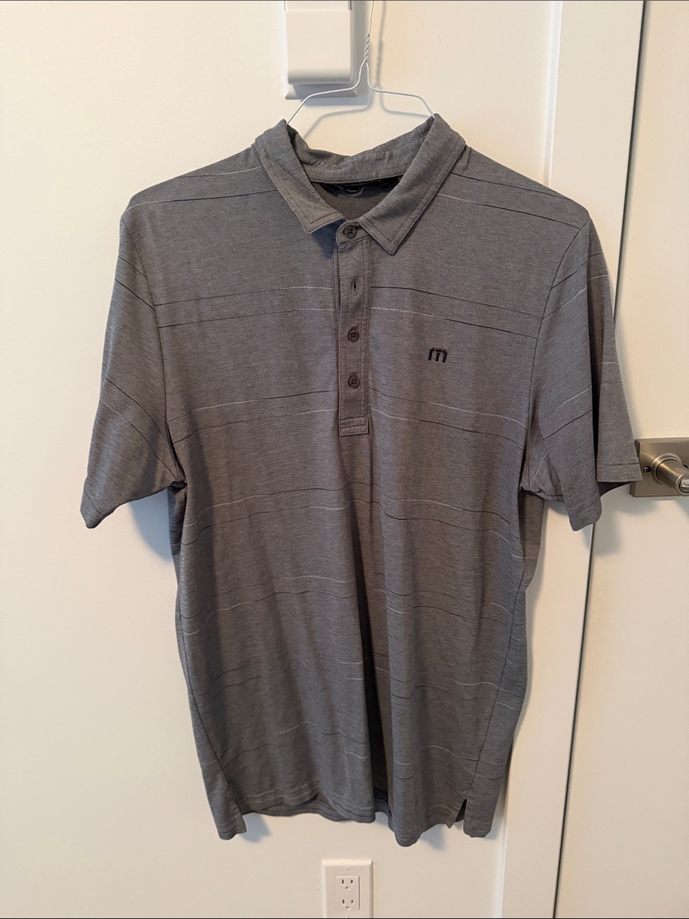 Travis Mathew Heather Gray Short-Sleeve Golf Polo